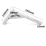 2 Pieces Folding Release Catch Wall Shelf Bracket Support F Shaped 8 inches