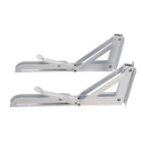 2 Pieces Folding Release Catch Wall Shelf Bracket Support K Shaped 12 inches