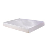 Max Home Textile Bed Sheet Solid Fitted Sheets 198x203x30cm White