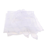 Max Roman shade European embroidery style tie up window curtain White 60x140cm