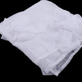 Max Roman shade European embroidery style tie up window curtain White 80x140cm