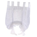 Max Roman shade European embroidery style tie up window curtain White 80x140cm