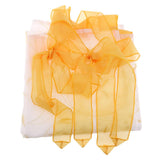 Max Roman shade European embroidery style tie up window curtain Yellow 60x140cm