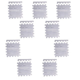 Max 9Pieces Foam Puzzle Exercise Mat Interlocking Floor Tiles  Gray Wood Grain