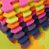 Max 12Pieces Foam Puzzle Exercise Mat Interlocking Floor Tiles insect Blue