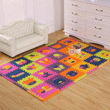 Max 12Pieces Foam Puzzle Exercise Mat Interlocking Floor Tiles insect Blue