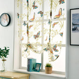 Max Kitchen Window Short Roman Blinds Curtains Panel Butterfly 80x140cm