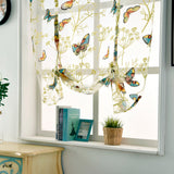 Max Kitchen Window Short Roman Blinds Curtains Panel Butterfly 140x140cm