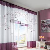 Max Liftable Roman Curtain Sheer Voile Window Valance Drape #2 Purple, 80x100cm
