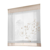 Max Liftable Roman Curtain Sheer Voile Window Valance Drape #1 Sand, 60x120cm