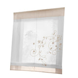 Max Liftable Roman Curtain Sheer Voile Window Valance Drape #1 Sand, 60x120cm