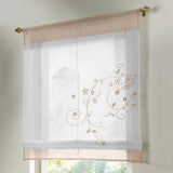 Max Liftable Roman Curtain Sheer Voile Window Valance Drape #1 Sand, 60x120cm