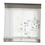 Max Liftable Roman Curtain Sheer Voile Window Valance Drape #2 Grey, 80x100cm