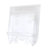 Max Roman Curtain, Tie Up Shade, Rod Pocket Window Valances White 80x155cm