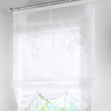 Max Roman Curtain, Tie Up Shade, Rod Pocket Window Valances White 80x155cm
