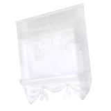 Max Roman Curtain, Tie Up Shade, Rod Pocket Window Valances White 80x155cm