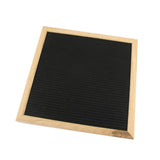 Maxbell  Solid Oak Framed Felt Letter Board Message Board Home Bar 10 x 10 Black"