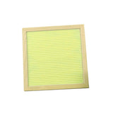 Maxbell  Solid Oak Framed Felt Letter Board Message Board Home Bar 10 x 10 Yellow"