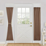 Max Sliding Glass Window Door Curtain Blackout Panel Rod Pocket Coffee