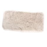 Max 80x50cm Shaggy Sheepskin Rug Soft Non Shed Carpet Rug 5cm Pile White Grey
