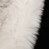 Max 80x50cm Shaggy Sheepskin Rug Soft Non Shed Carpet Rug 5cm Pile White Grey