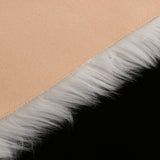 Max 80x50cm Shaggy Sheepskin Rug Soft Non Shed Carpet Rug 5cm Pile White Grey