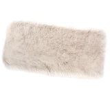 Max 80x50cm Shaggy Sheepskin Rug Soft Non Shed Carpet Rug 5cm Pile White Grey