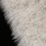 Max 80x50cm Shaggy Sheepskin Rug Soft Non Shed Carpet Rug 5cm Pile White Grey