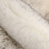 Max 80x50cm Shaggy Sheepskin Rug Soft Non Shed Carpet Rug 5cm Pile White Grey