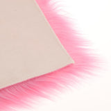 Max 80x50cm Shaggy Sheepskin Rug Soft Non Shed Carpet Rug 5cm Pile Pink