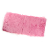 Max 80x50cm Shaggy Sheepskin Rug Soft Non Shed Carpet Rug 5cm Pile Pink