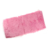 Max 80x50cm Shaggy Sheepskin Rug Soft Non Shed Carpet Rug 5cm Pile Pink