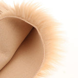 Max 80x50cm Shaggy Sheepskin Rug Soft Non Shed Carpet Rug 5cm Pile Camel