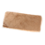 Max 80x50cm Shaggy Sheepskin Rug Soft Non Shed Carpet Rug 5cm Pile Camel