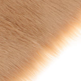 Max 80x50cm Shaggy Sheepskin Rug Soft Non Shed Carpet Rug 5cm Pile Camel