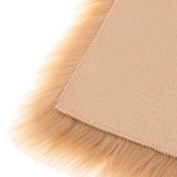 Max 80x50cm Shaggy Sheepskin Rug Soft Non Shed Carpet Rug 5cm Pile Camel