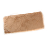 Max 80x50cm Shaggy Sheepskin Rug Soft Non Shed Carpet Rug 5cm Pile Camel