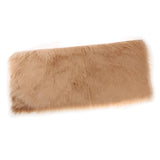 Max 80x50cm Shaggy Sheepskin Rug Soft Non Shed Carpet Rug 5cm Pile Camel