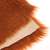 Max 80x50cm Shaggy Sheepskin Rug Soft Non Shed Carpet Rug 5cm Pile Coffee