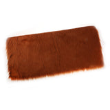 Max 80x50cm Shaggy Sheepskin Rug Soft Non Shed Carpet Rug 5cm Pile Coffee