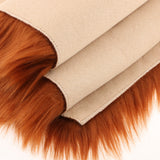 Max 80x50cm Shaggy Sheepskin Rug Soft Non Shed Carpet Rug 5cm Pile Coffee