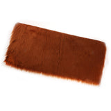 Max 80x50cm Shaggy Sheepskin Rug Soft Non Shed Carpet Rug 5cm Pile Coffee