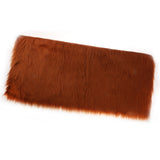 Max 80x50cm Shaggy Sheepskin Rug Soft Non Shed Carpet Rug 5cm Pile Coffee