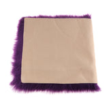 Max 80x50cm Shaggy Sheepskin Rug Soft Non Shed Carpet Rug 5cm Pile Purple
