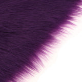 Max 80x50cm Shaggy Sheepskin Rug Soft Non Shed Carpet Rug 5cm Pile Purple
