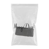 Max 80x50cm Shaggy Sheepskin Rug Soft Non Shed Carpet Rug 5cm Pile Black