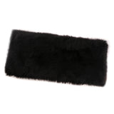 Max 80x50cm Shaggy Sheepskin Rug Soft Non Shed Carpet Rug 5cm Pile Black