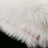 Max 50cmx100cm Sheepskin Fluffy Skin Faux Fur Fake Rug Mat Rugs White