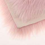 Max 50cmx100cm Sheepskin Fluffy Skin Faux Fur Fake Rug Mat Rugs Light Pink