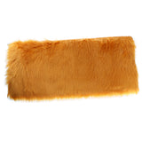 Max 50cmx100cm Sheepskin Fluffy Skin Faux Fur Fake Rug Mat Rugs Dark Orange